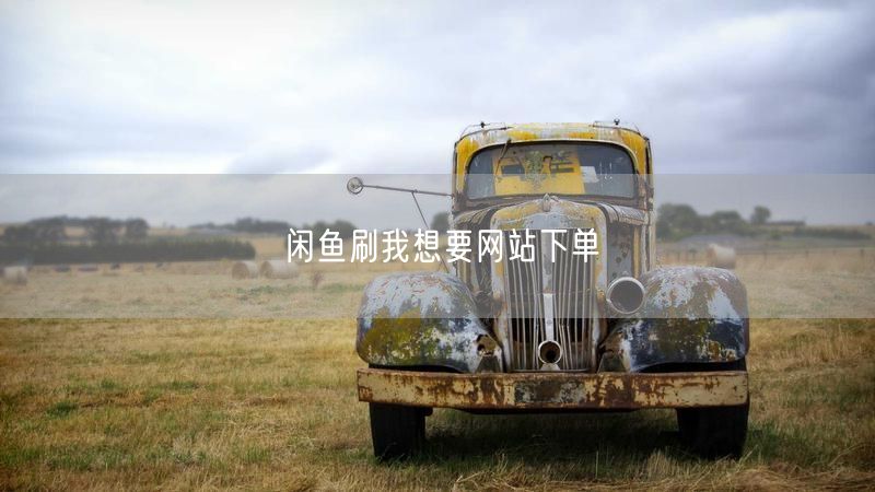 闲鱼刷我想要网站下单