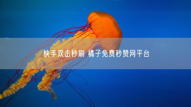 快手双击秒刷 橘子免费秒赞网平台