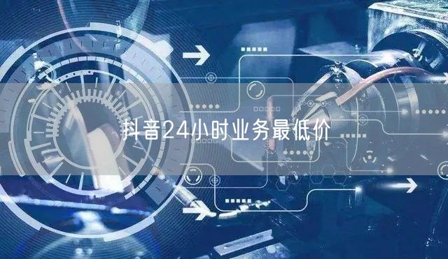 抖音24小时业务最低价
