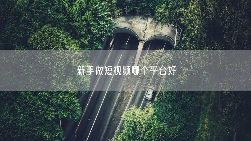 新手做短视频哪个平台好