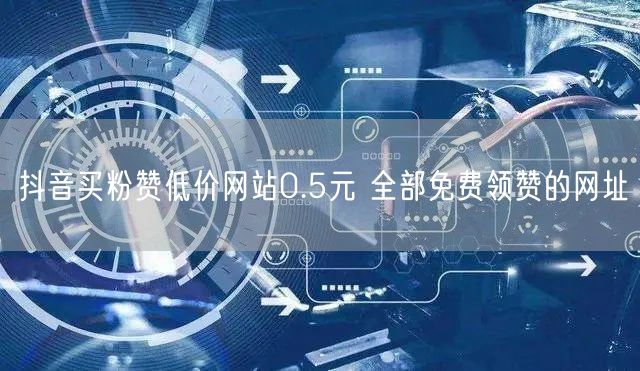 抖音买粉赞低价网站0.5元 全部免费领赞的网址